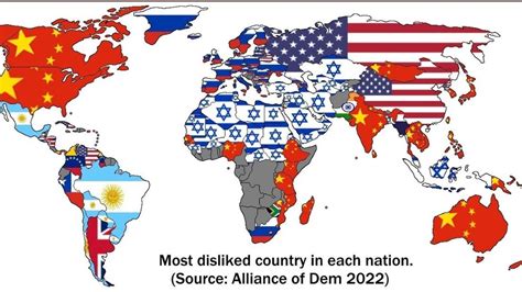 En un ranking de países más odiados Argentina está en el número 24