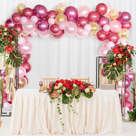 Kit Ghirlanda Di Palloncini Ad Arco Da Pezzi Per Palloncino Rosa