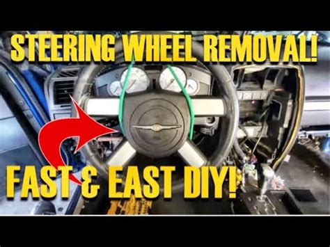 How To Remove Steering Wheel On Any Chrysler Or Dodge