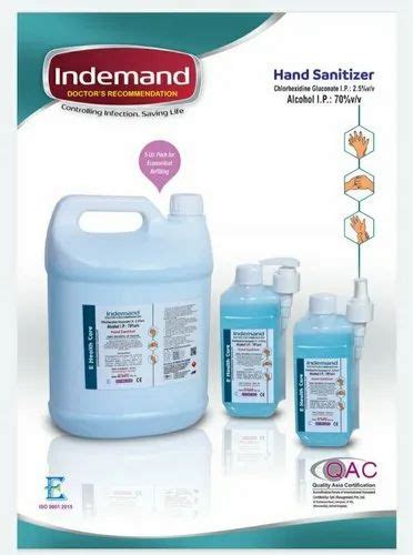 Indemand Hand Sanitizer Ltr Can At Rs Piece Alcohol Based Hand