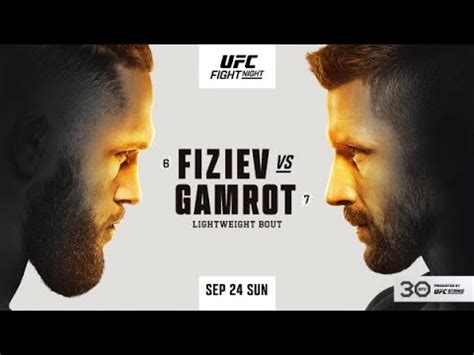 Ufc Vegas Fiziev Vs Gamrot Youtube