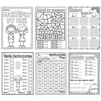 Multiplication Worksheets And Activities 1 Times Tables By My