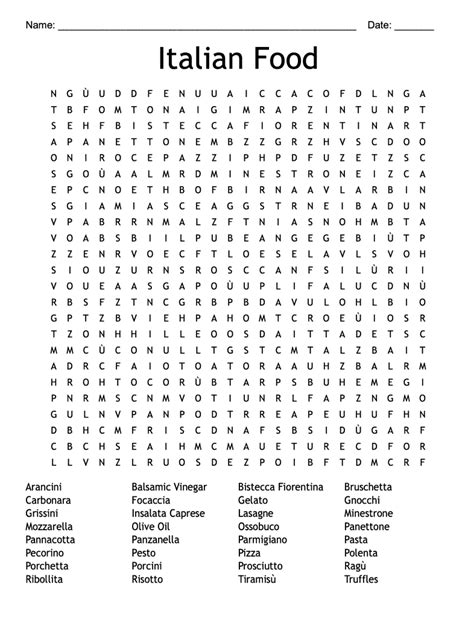 Printable Italian Word Search Puzzles Word Search Printable Images