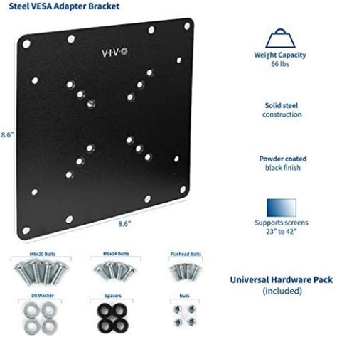 Vivo Steel Vesa Tv And Monitor Mount Adapter Plate