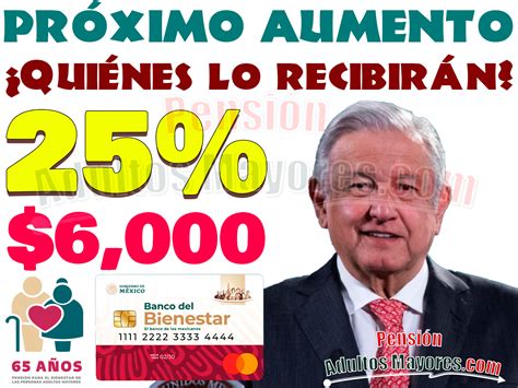 ¿quiénes Recibirán Un Aumento En Su Pensión Del Bienestar ¡esto Dijo Amlo 🥇 【 Enero 2025】