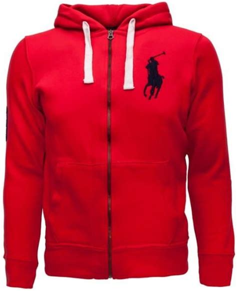 Bluza Rozpinana Z Kaputrem Ralph Lauren RL2000 Red Navy XL Ceny I