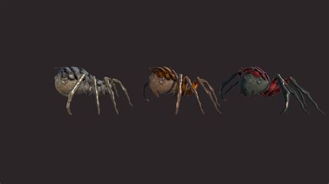 D Model Spiders Vr Ar Low Poly Cgtrader