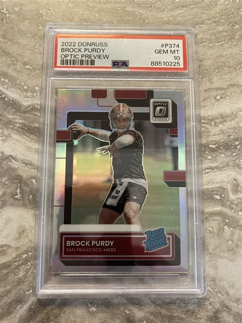 Brock Purdy 2022 Donruss P 374 Optic Preview Holo Price Guide