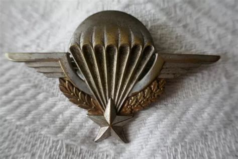 Insigne Brevet Parachutiste Indochine Bep Matricul Ann E