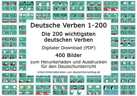 200 wichtige deutsche Verben | Bedeutungen, Beispiele, Synonyme...