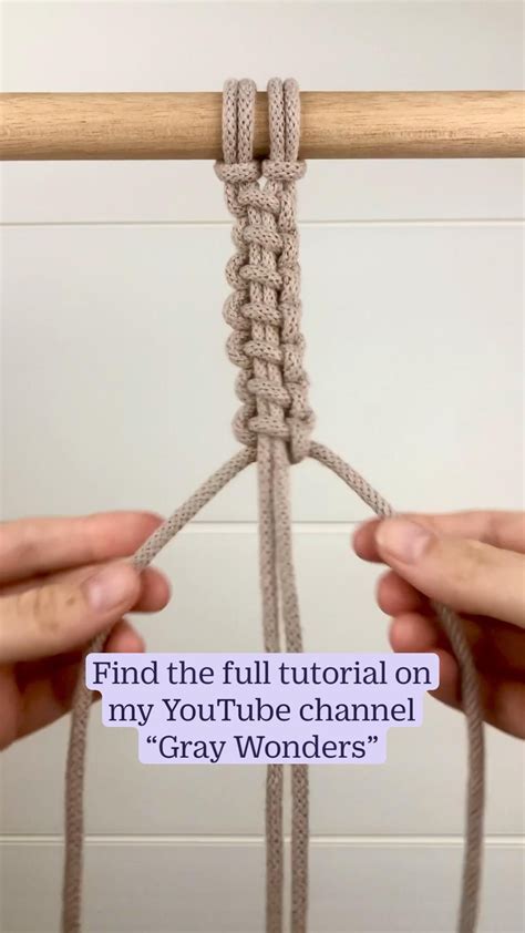 Macrame Square Knot Variation To Use In Wall Hangings Plant Hangers And