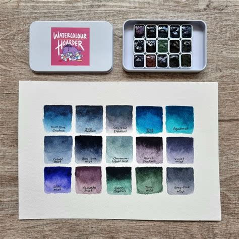 White Nights Granulating Watercolor Etsy