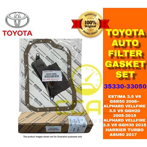 100 ORIGINAL TOYOTA AUTO FILTER GASKET SET Vellfire 3 5 V6 Estima V6 3