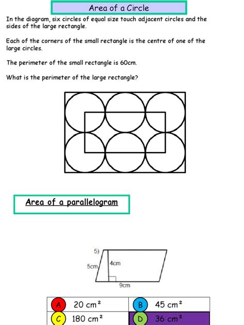 Circle - Area | PDF | Area | Circle