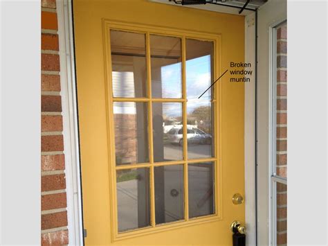 Replacing A Glass Frame In An Exterior Door