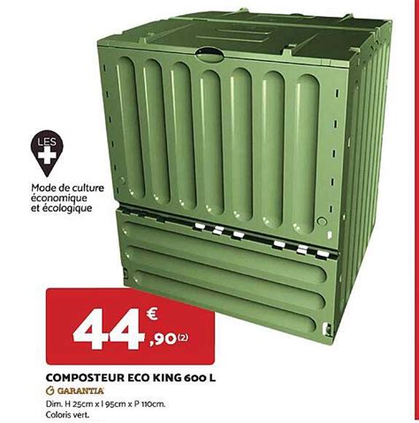 Promo Composteur éco King 600 L Garantia chez Bricomarché iCatalogue fr