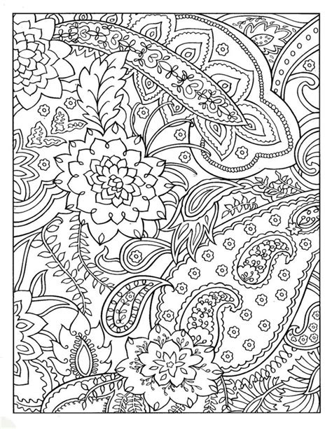 Pattern Coloring Pages For Adults Paisley Coloring Pages Adult