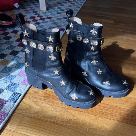 DHGATE knock off gucci boots, looks fairly real,... - Depop