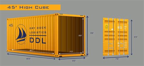 Shipping Container Dimensions And Specifications Dry Dock Logistics