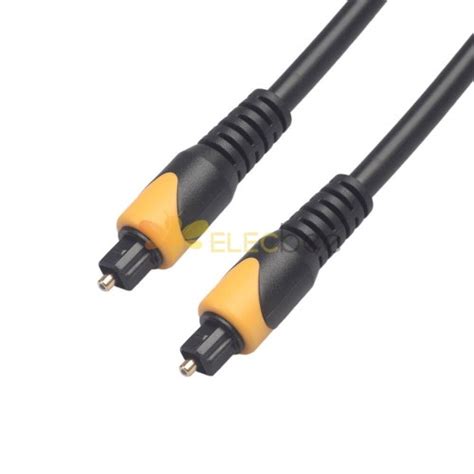 Yellow And Black Pair Color Mode Spdif Toslink Fiber Decoder Tv Square Port Fiber Optic Audio ...