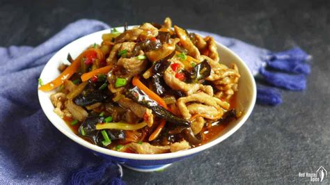 Sichuan Shredded Pork With Garlic Sauce Yu Xiang Rou Si 鱼香肉丝 Red