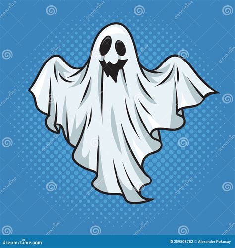 Sheet Ghost Sketch Vector Illustration | CartoonDealer.com #226327618