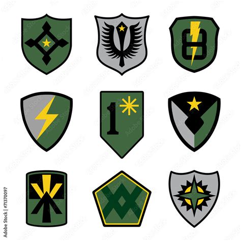 Military Patch Emblems Vector De Stock Adobe Stock