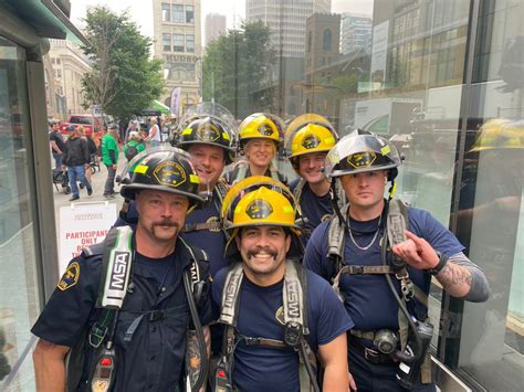 Red Deer County Fire Fighters Raise Over 9 000 At Calgary Stair Climb