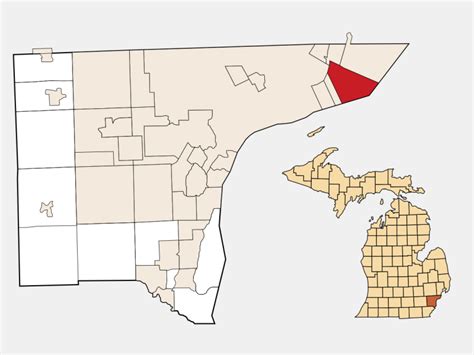 Grosse Pointe Farms, MI - Geographic Facts & Maps - MapSof.net