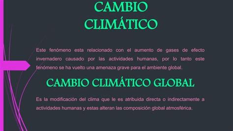 Cambio Climatico Ppt Descarga Gratuita