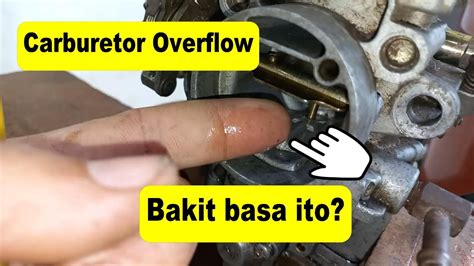 Overflow Sa Carburetor Ng Suzuki Multicab F6a Engine Youtube