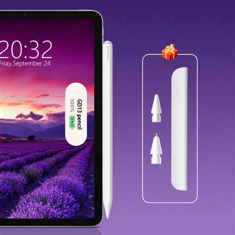 Стилус GD13 для Pencil 2 1 GD13 для iPad Air 5 Air 4 Pro 11 12 9 Mini 6 ...