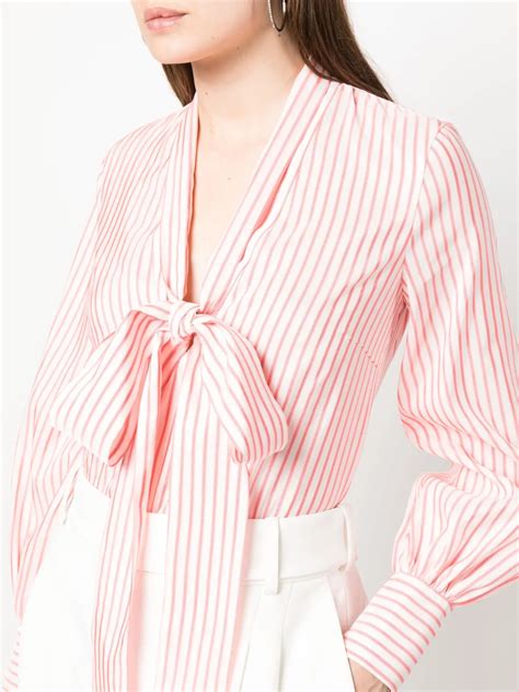 Viktor Rolf Pussy Bow Collar Blouse Pink FARFETCH