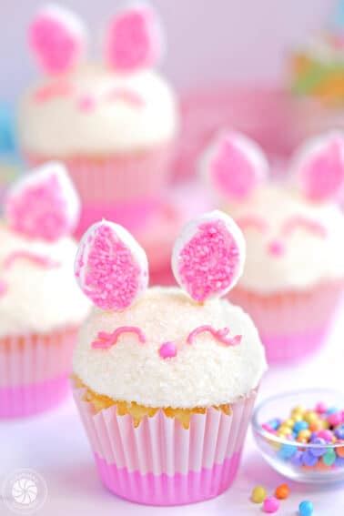 Easter Bunny Cupcakes - SugarHero