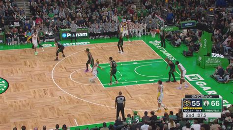 Last Second Field Goal Nuggets Celtics NBA Official