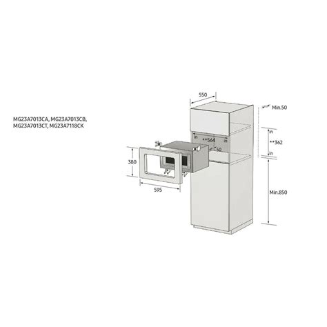 Ugradbena Mikrovalna SAMSUNG MG23A7013CT OL Outlet Bijele Tehnike