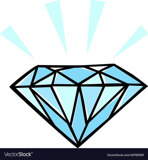 Diamond Royalty Free Vector Image Vectorstock