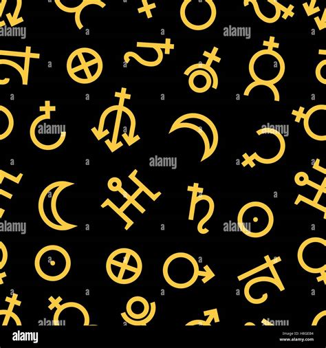 Zodiac astrology symbols planets vector hi-res stock photography and images - Alamy