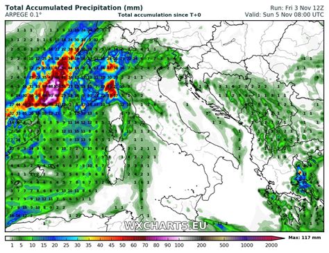 Major rainfall across southern France tomorrow (Saturday, November 4 ...