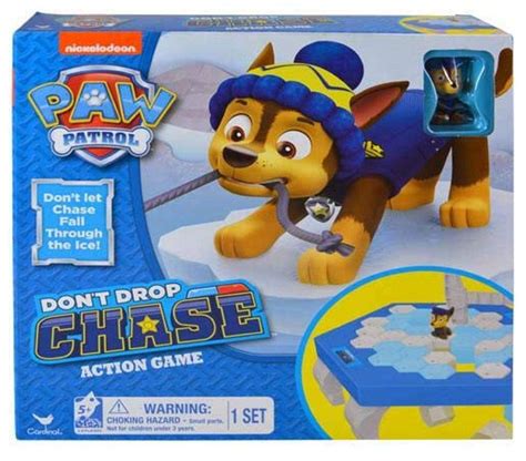 Paw Patrol Don T Drop Chase Action Board Game Don T Let Chase Fall