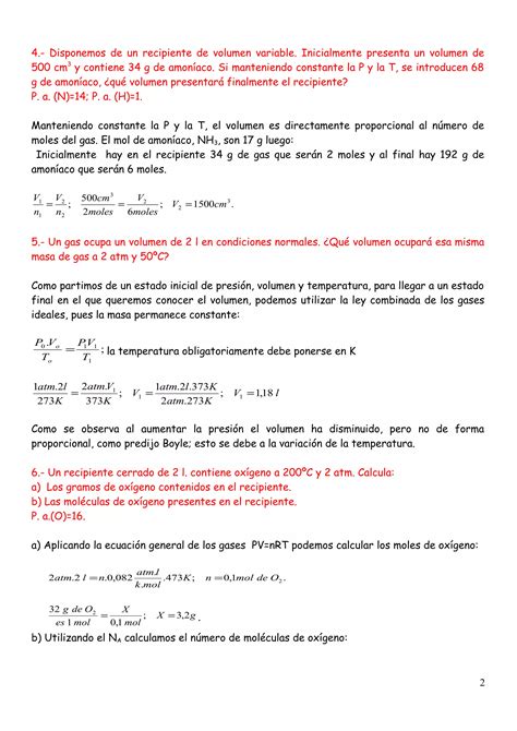 Ejercicios Resueltos De Gases Ideales Pdf