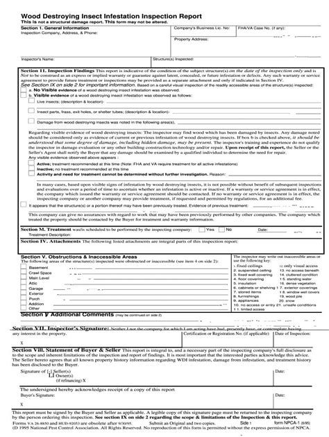 Printable Form For Termite Treatment Estimate Printable Forms Free Online