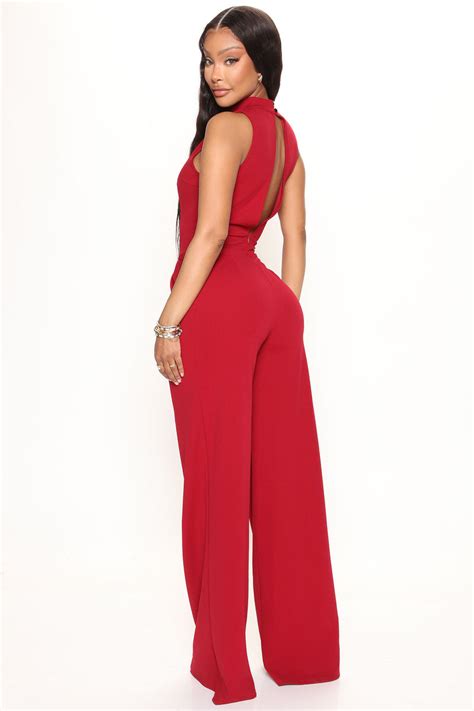 Workaholic Jumpsuit Burgundy Fashion Nova Jumpsuits Fashion Nova