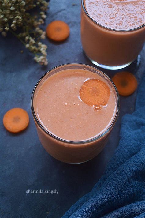 Carrot Milk Shake Carrot Milk Cook With Sharmila