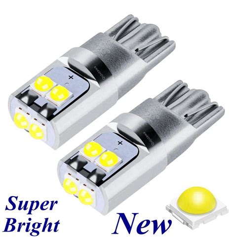 2PCS New T10 W5W Super Bright High Quality LED Wedge Parking Bulbs Car