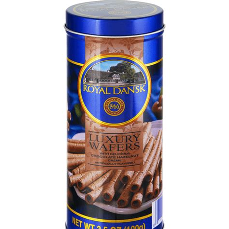 Royal Dansk Chocolate Hazelnut Creme Luxury Wafers | Fruit & Wafers ...