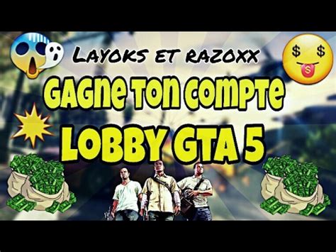 CONCOURS COMPTE LOBBY GTA 5 PS3 PS4 YouTube