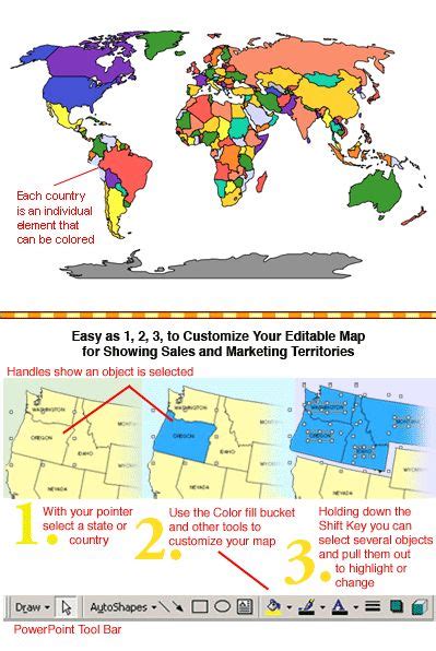 #2 World Map - Editable Countries, Europe Centered