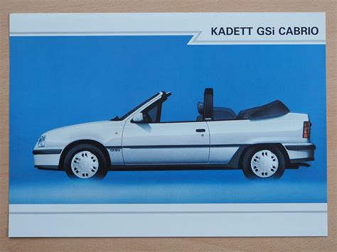 Prospekt Opel Kadett Gsi Cabrio Von Kaufen Auf Ricardo