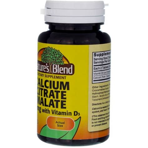 Nature S Blend Calcium Citrate Malate Vitamin D Tablets Mg